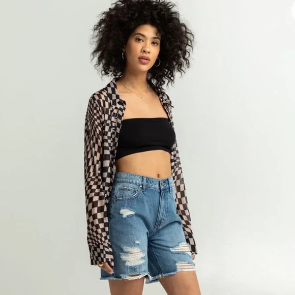 NWT RSQ Boyfriend Denim Shorts - Picture 4 of 7